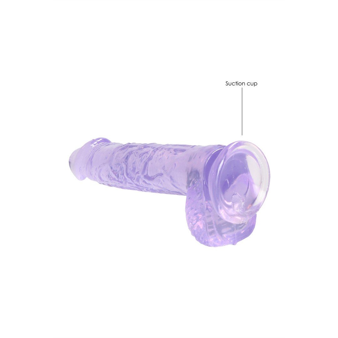 DILDO REALISTA COM TESTÍCULOS CRYSTAL CLEAR 6 /15 CM ROXO REALROCK 5 DILDO REALISTA COM TESTÍCULOS CRYSTAL CLEAR 6 /15 CM ROXO REALROCK - Image 5