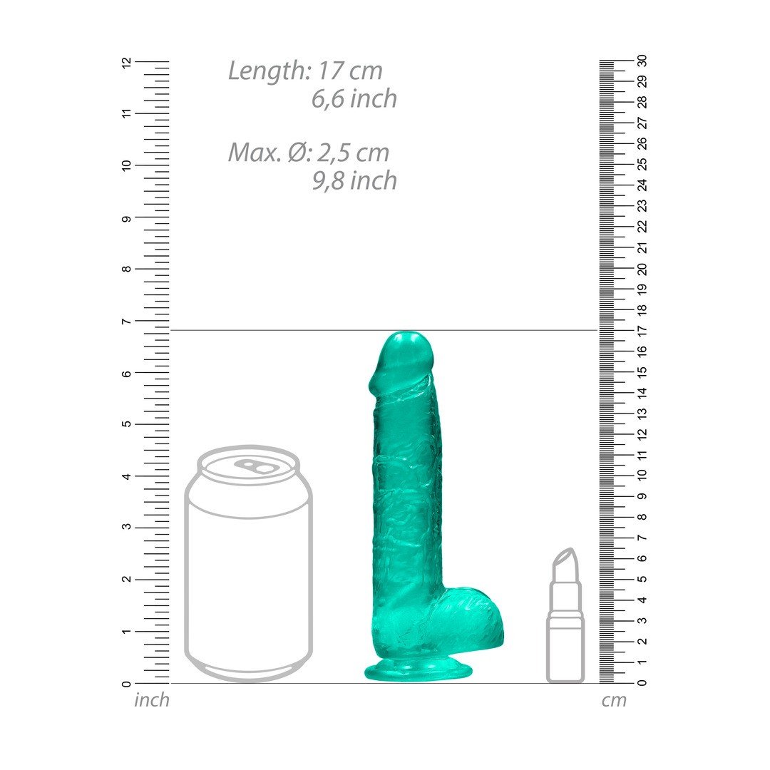DILDO REALISTA COM TESTÍCULOS CRYSTAL CLEAR 6 /15 CM VERDE REALROCK 6 DILDO REALISTA COM TESTÍCULOS CRYSTAL CLEAR 6 /15 CM VERDE REALROCK - Image 6
