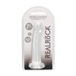 DILDO NON-REALISTIC CRYSTAL CLEAR 7 /17 CM TRANSPARENTE REALROCK