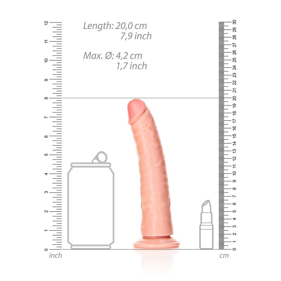 DILDO SLIM REALISTIC 7 /18 CM FLESH REALROCK 6 DILDO SLIM REALISTIC 7 /18 CM FLESH REALROCK - Image 6