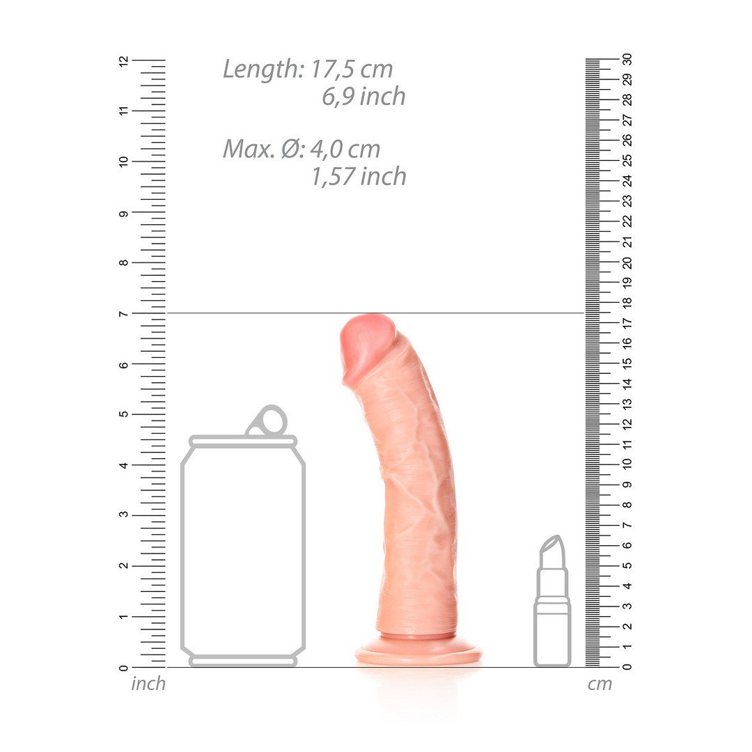 DILDO CURVED REALISTIC 6 /15,5 CM FLESH REALROCK 6 DILDO CURVED REALISTIC 6 /15,5 CM FLESH REALROCK - Image 6