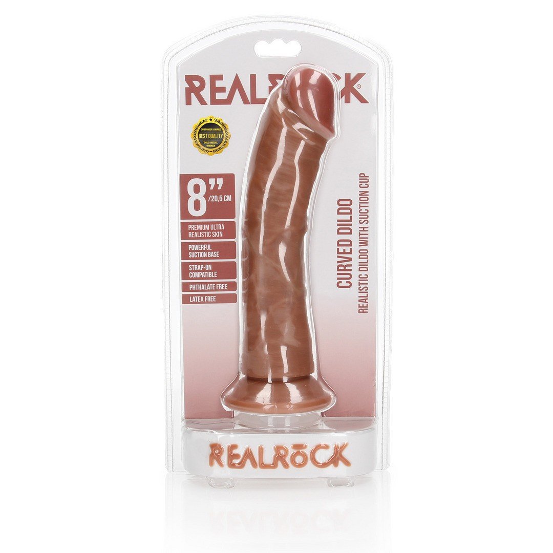 DILDO CURVED REALISTIC 8 /20,5 CM REALROCK