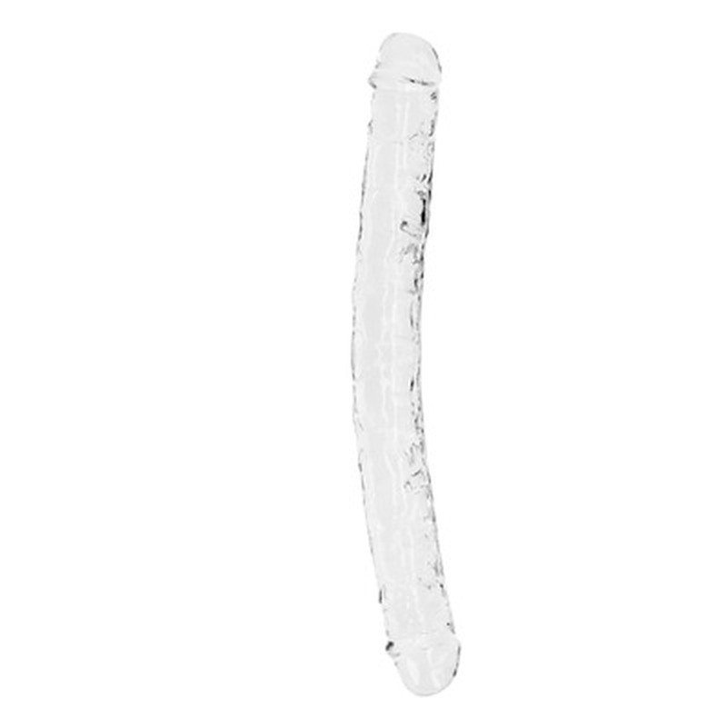 DILDO DUPLO CRYSTAL CLEAR 13 /34 CM TRANSPARENTE REALROCK - Image 6