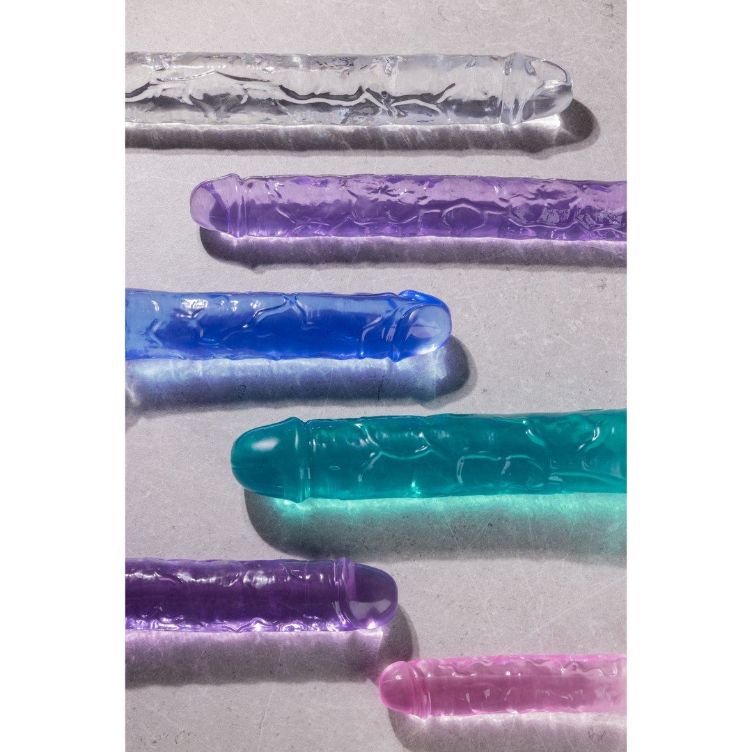 DILDO DUPLO CRYSTAL CLEAR 18 /45 CM TRANSPARENTE REALROCK - Image 3