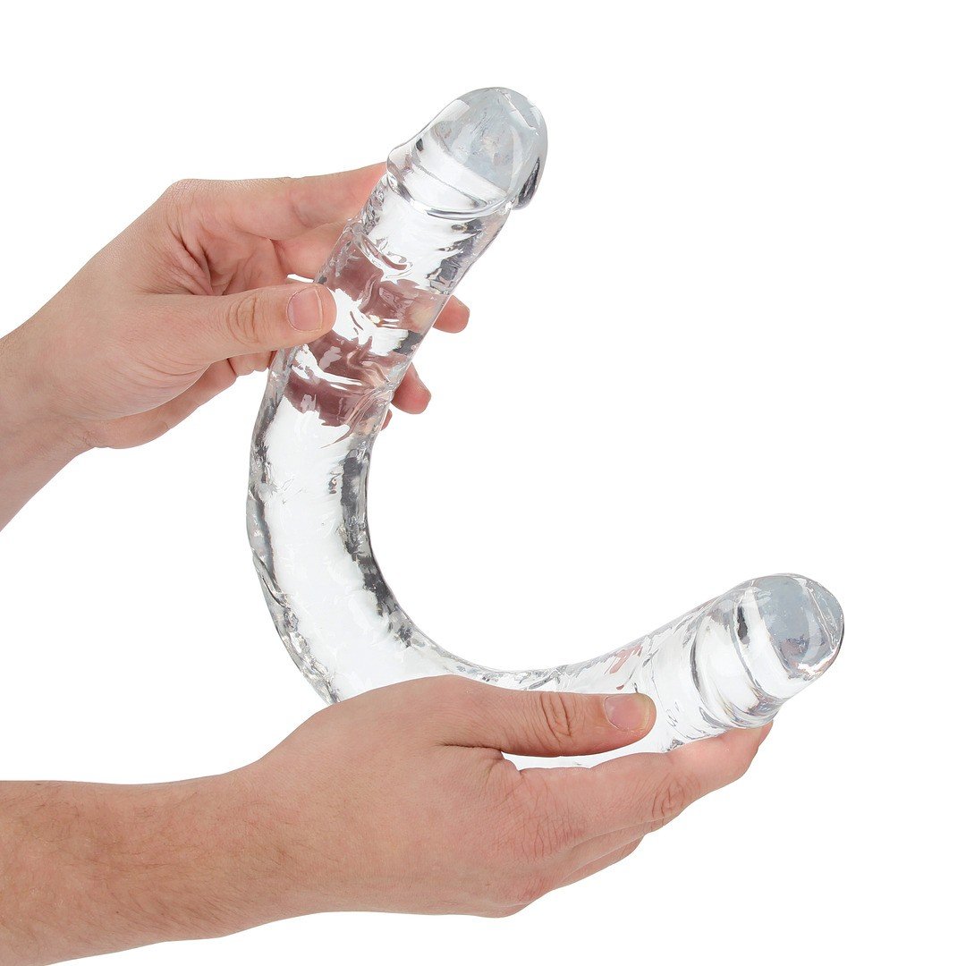 DILDO DUPLO CRYSTAL CLEAR 18 /45 CM TRANSPARENTE REALROCK - Image 6