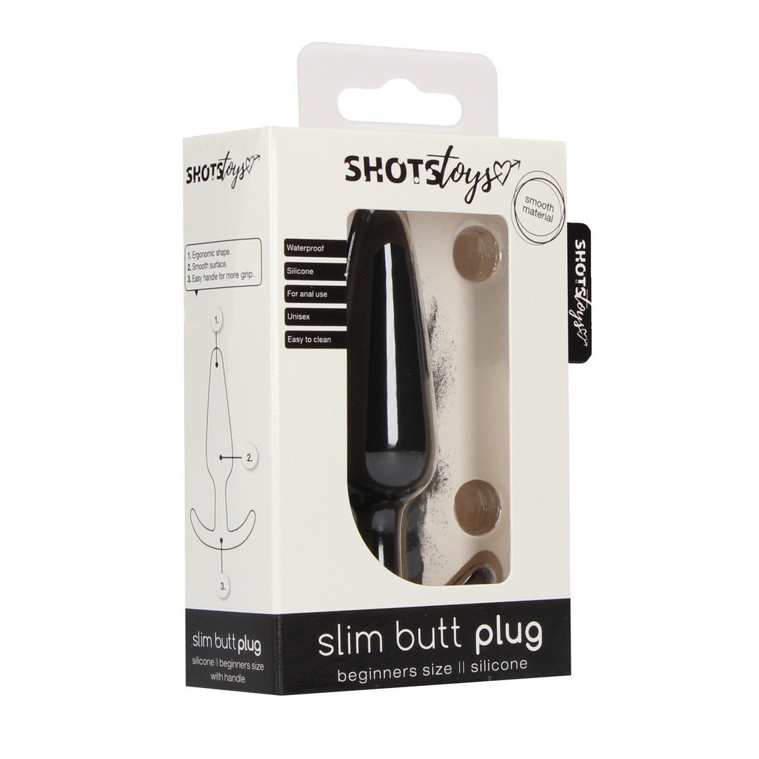 PLUG ANAL SLIM BEGINNER PRETO SHOTS TOYS