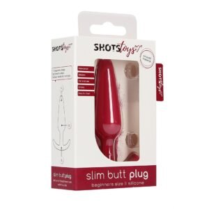 PLUG ANAL SLIM BEGINNER VERMELHO SHOTS TOYS