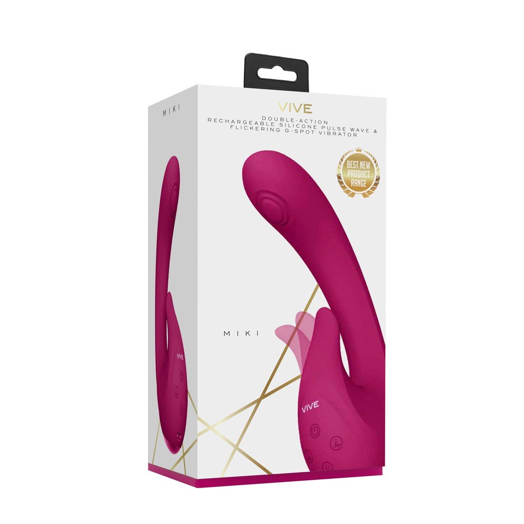 VIBRADOR MIKI PULSE WAVE FLICKERING G-SPOT ROSA VIVE