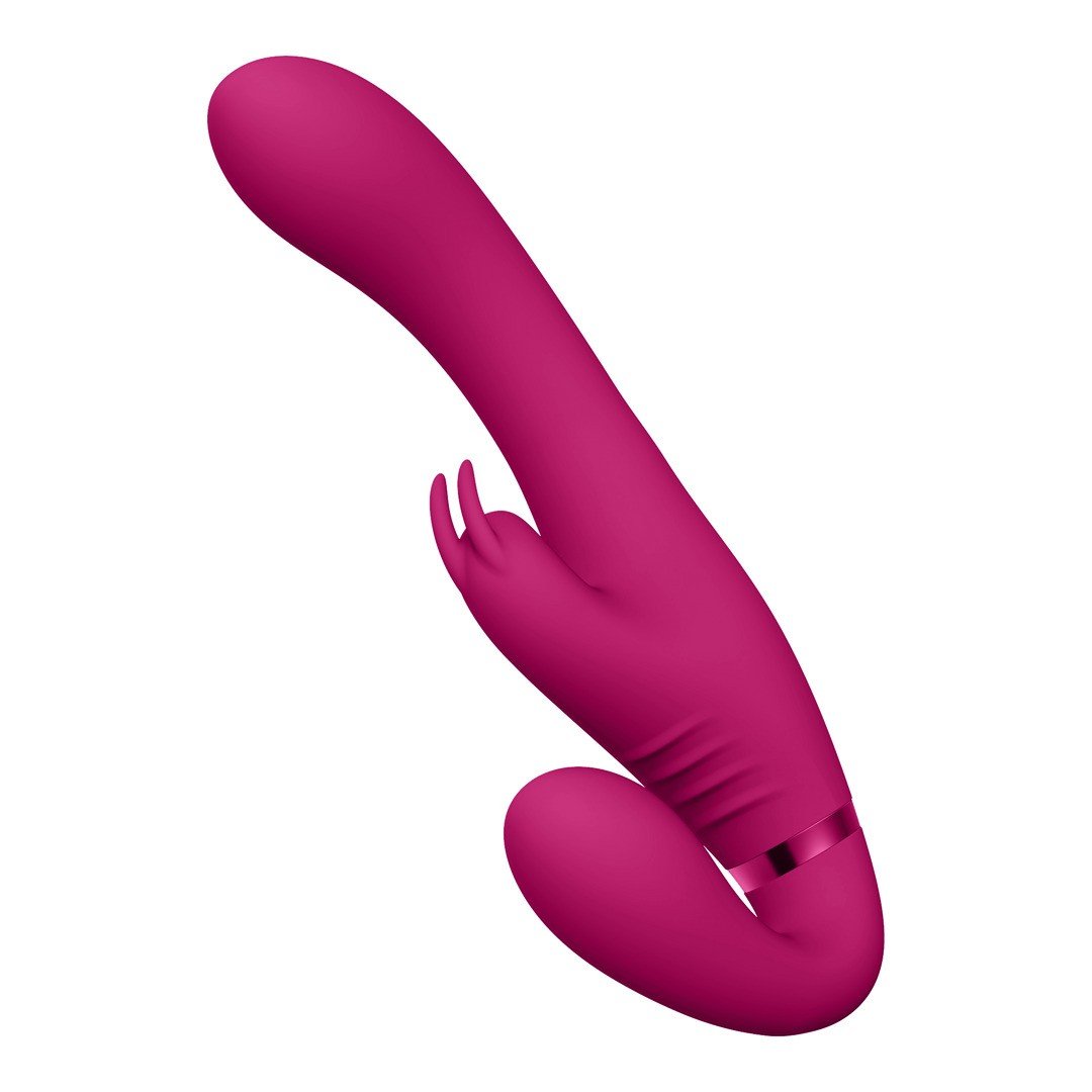 STRAP-ON SEM ARNÊS SUKI VIBRATING RABBIT ROSA VIVE - Image 5