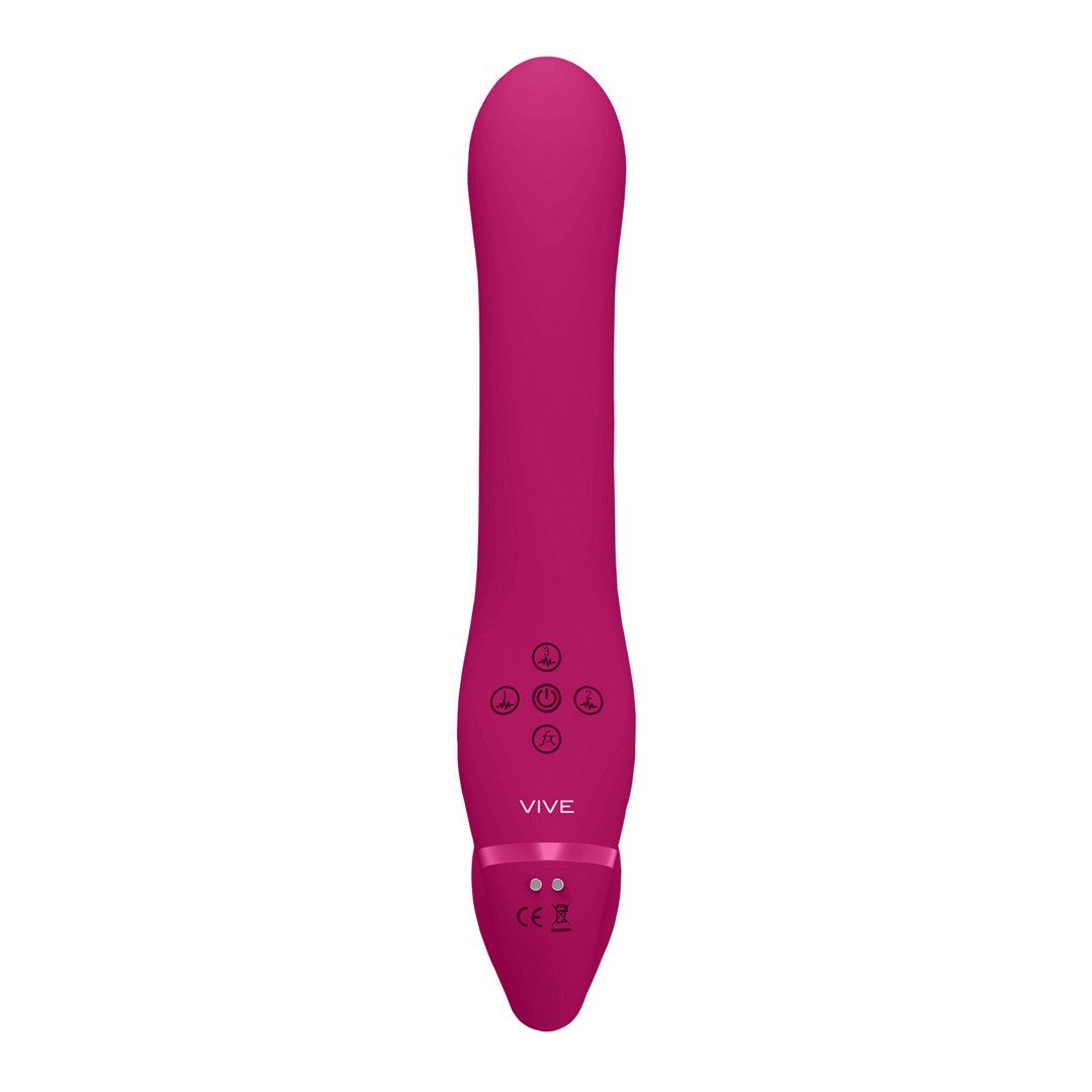 STRAP-ON SEM ARNÊS AI DUAL VIBRATING AIR WAVE TICKLER VIVE - Image 3