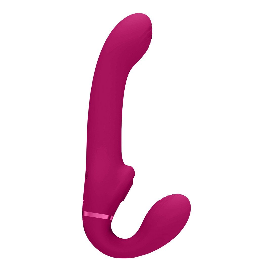 STRAP-ON SEM ARNÊS AI DUAL VIBRATING AIR WAVE TICKLER VIVE - Image 4