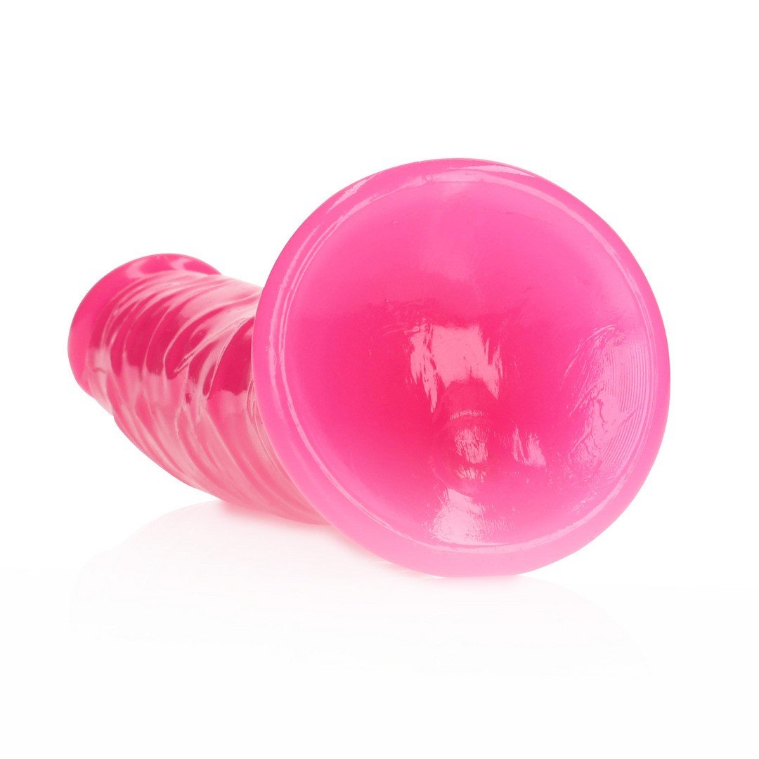 DILDO SLIM REALISTIC GLOW IN THE DARK 7'' / 18 CM ROSA REALROCK 5 DILDO SLIM REALISTIC GLOW IN THE DARK 7'' / 18 CM ROSA REALROCK - Image 5