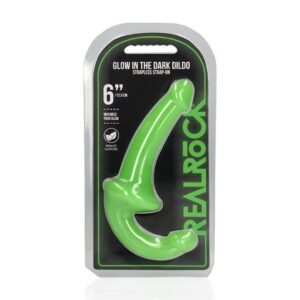 STRAP-ON SEM ARNÊS GLOW IN THE DARK 6'' / 13,5 CM REALROCK
