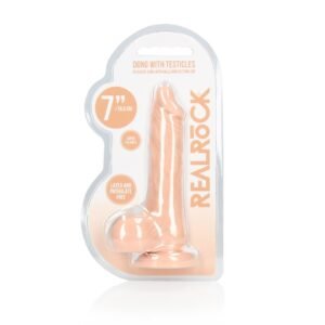 DILDO COM TESTÍCULOS 7 / 17 CM REALROCK