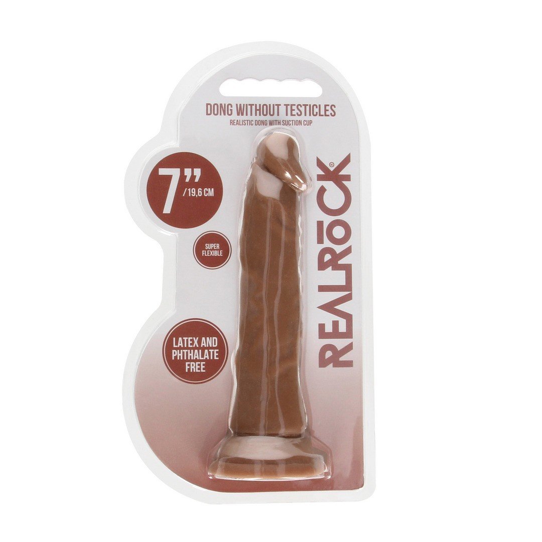 DILDO COM VENTOSA TAN 7 / 17 CM REALROCK