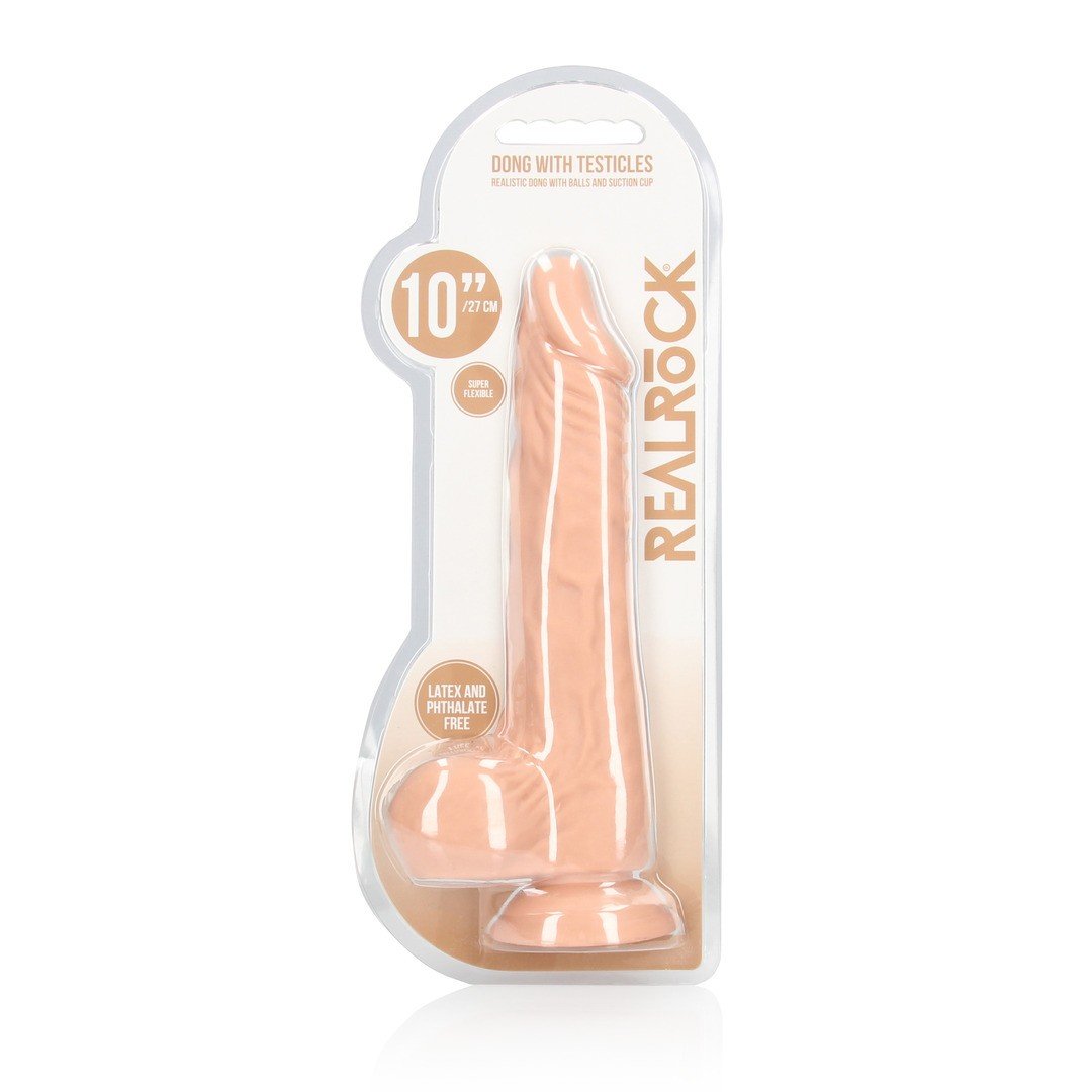 DILDO COM TESTÍCULOS 10 / 27 CM REALROCK