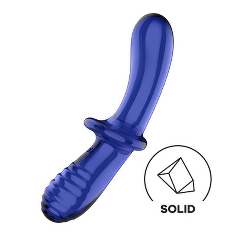 DILDO DE VIDRO DOUBLE CRYSTAL AZUL SATISFYER 6 DILDO DE VIDRO DOUBLE CRYSTAL AZUL SATISFYER - Image 6