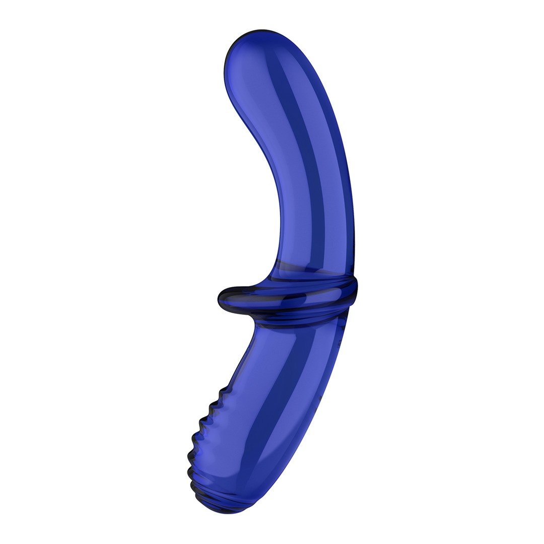 DILDO DE VIDRO DOUBLE CRYSTAL AZUL SATISFYER 3 DILDO DE VIDRO DOUBLE CRYSTAL AZUL SATISFYER - Image 3