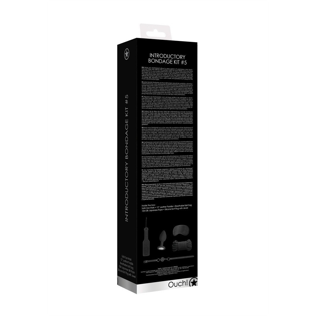 KIT BONDAGE INTRODUCTORY BONDAGE KIT 5 PRETO OUCH! - Image 3