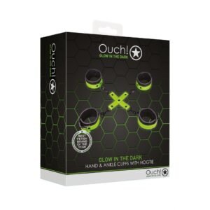 ALGEMAS PARA PULSOS E TORNOZELOS COM HOGTIE GLOW IN THE DARK OUCH!