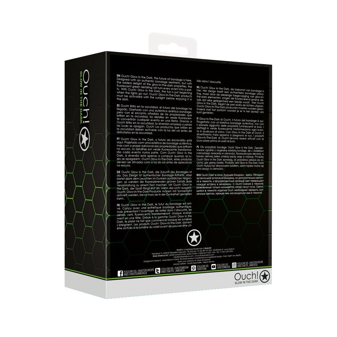 ALGEMAS PARA PULSOS E TORNOZELOS COM HOGTIE GLOW IN THE DARK OUCH! - Image 3