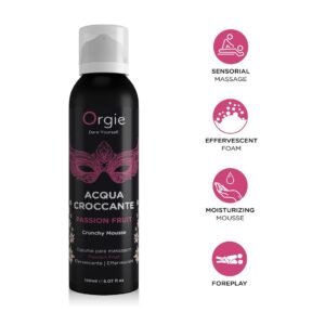 ESPUMA DE MASSAGEM CRACKELING ACQUA CROCCANTE DE MARACUJÁ 150ML ORGIE