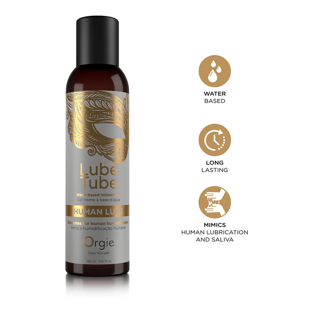 GEL LUBRIFICANTE COM BASE DE ÁGUA HUMAN LUBE 150ML ORGIE 6 GEL LUBRIFICANTE COM BASE DE ÁGUA HUMAN LUBE 150ML ORGIE
