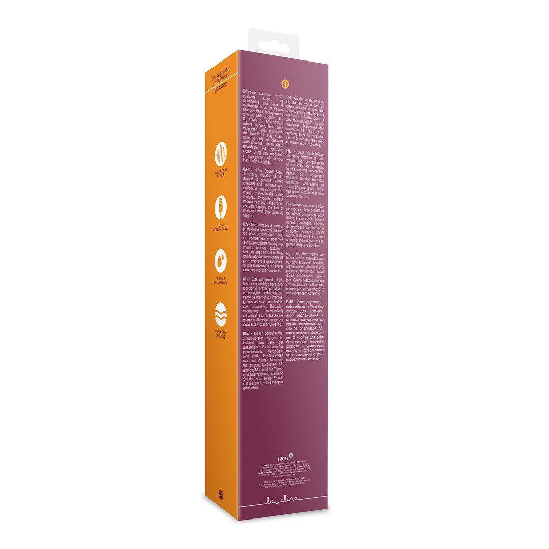 VIBRADOR DOUBLE-SIDED THRUSTING MERLOT GRAPE LOVELINE 3 VIBRADOR DOUBLE-SIDED THRUSTING MERLOT GRAPE LOVELINE - Image 3