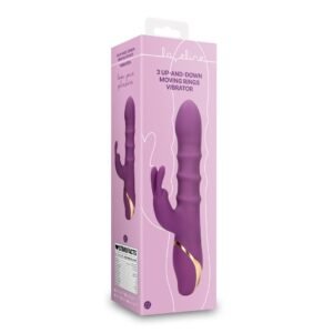 VIBRADOR 3 UP-AND-DOWN MOVING RINGS ORCHIDEE PURPLE LOVELINE