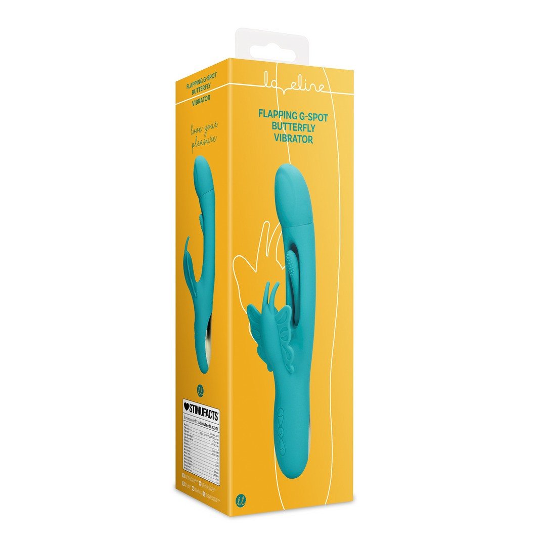 VIBRADOR BUTTERFLY FLAPPING G-SPOT PEACOCK BLUE LOVELINE 1 VIBRADOR BUTTERFLY FLAPPING G-SPOT PEACOCK BLUE LOVELINE
