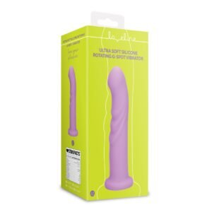 VIBRADOR ULTRA SOFT SILICONE ROTATING G-SPOT LAVENDER SPECTACLE LOVELINE