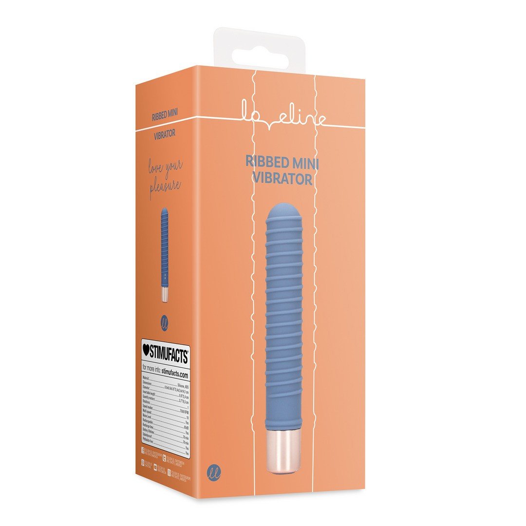 MINI VIBRADOR ESTRIADO BLUE HORIZON LOVELINE 1 MINI VIBRADOR ESTRIADO BLUE HORIZON LOVELINE