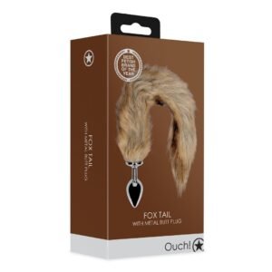 PLUG ANAL COM CAUDA DE RAPOSA CASTANHA OUCH!