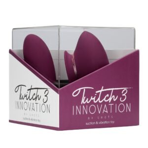 TWITCH 3 VIBRADOR RECARREGÁVEL E SUCÇÃO BORDÔ INNOVATION