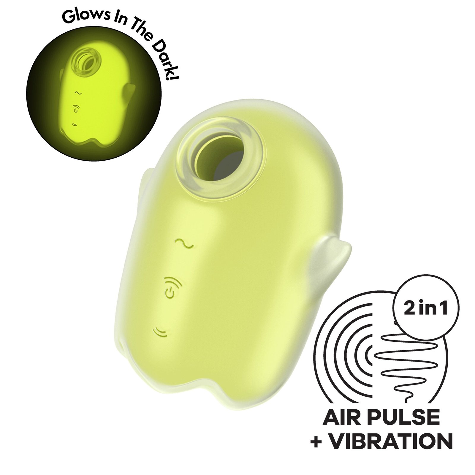 ESTIMULADOR GLOWING GHOST AMARELO SATISFYER 8 ESTIMULADOR GLOWING GHOST AMARELO SATISFYER - Image 8