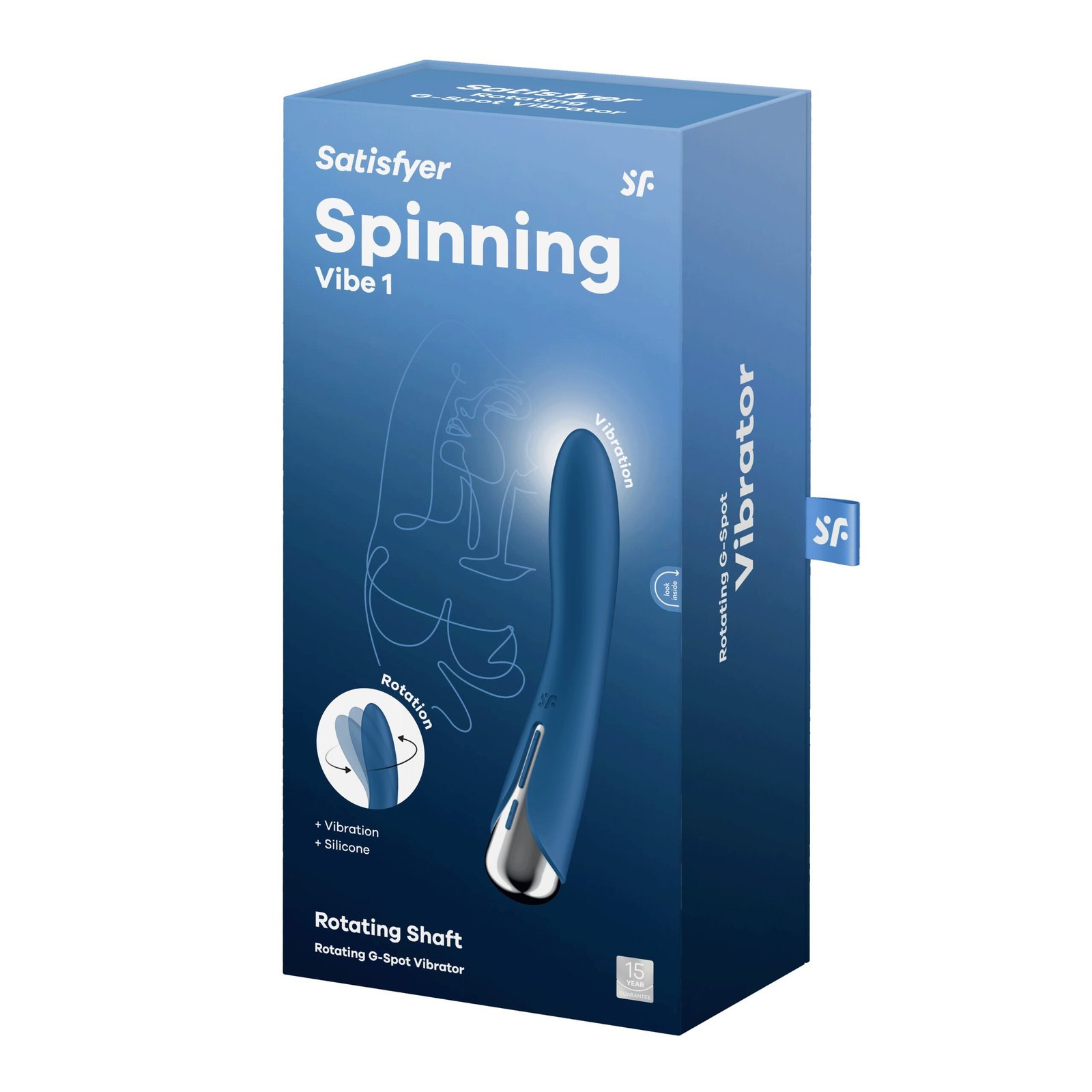 VIBRADOR SPINNING VIBE 1 AZUL SATISFYER 2 VIBRADOR SPINNING VIBE 1 AZUL SATISFYER