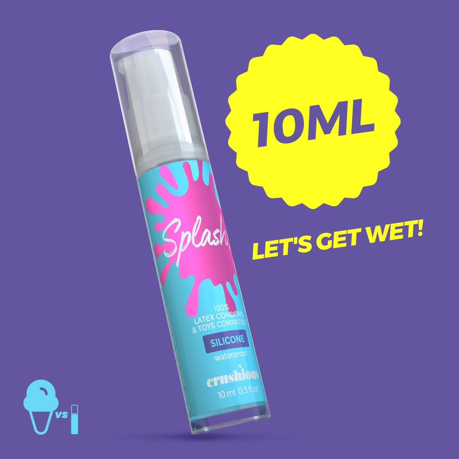 GEL LUBRIFICANTE SPLASH DE SILICONE CRUSHIOUS 10ML 7 GEL LUBRIFICANTE SPLASH DE SILICONE CRUSHIOUS 10ML - Image 7