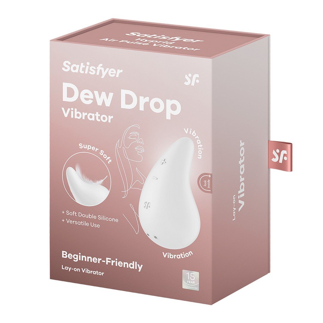 ESTIMULADOR DEW DROP BRANCO SATISFYER 1 ESTIMULADOR DEW DROP BRANCO SATISFYER