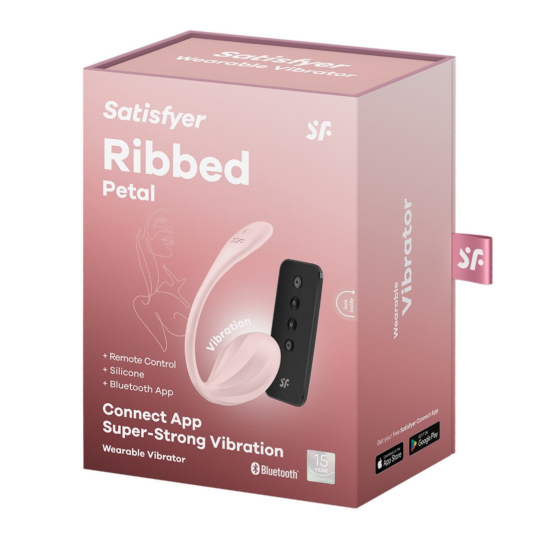 OVO VIBRATÓRIO COM APLICAÇÃO RIBBED PETAL CONNECT APP ROSA SATISFYER 8 OVO VIBRATÓRIO COM APLICAÇÃO RIBBED PETAL CONNECT APP ROSA SATISFYER