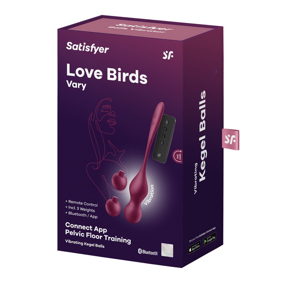 DISPOSITIVO DE TREINO PÉLVICO LOVE BIRDS VARY CONNECT APP PELVIC FLOOR TRAINING VERMELHO SATISFYER 1 DISPOSITIVO DE TREINO PÉLVICO LOVE BIRDS VARY CONNECT APP PELVIC FLOOR TRAINING VERMELHO SATISFYER