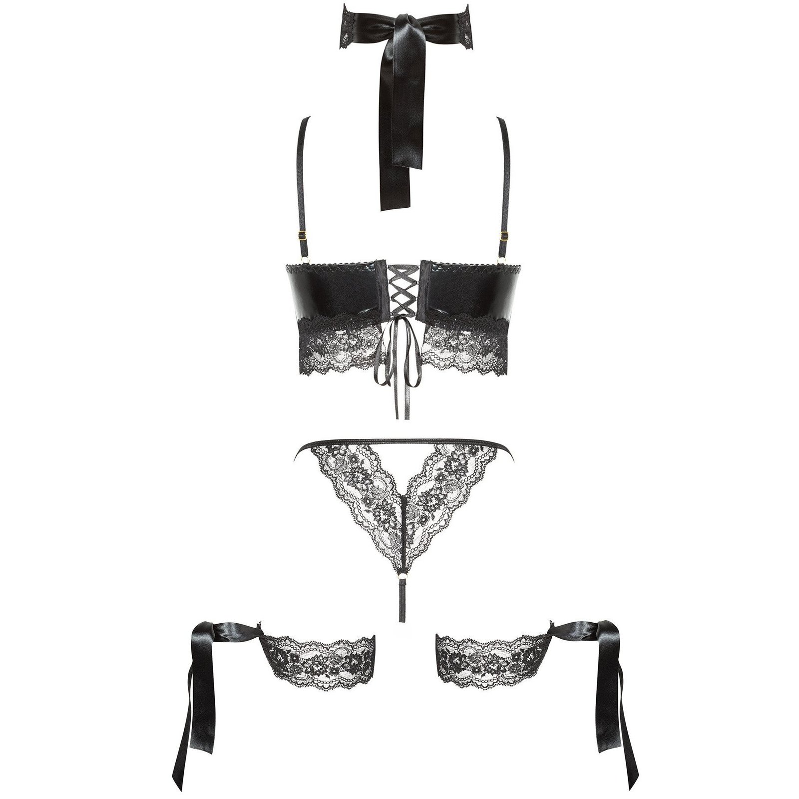 CONJUNTO DE 5 PEÇAS SHAQUILA PRETO BEAUTY NIGHT FASHION 8 CONJUNTO DE 5 PEÇAS SHAQUILA PRETO BEAUTY NIGHT FASHION - Image 8