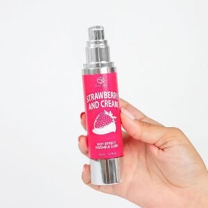 LUBRIFICANTE DE EFEITO CALOR COM SABOR A MORANGO COM NATAS 50 ML SECRET PLAY