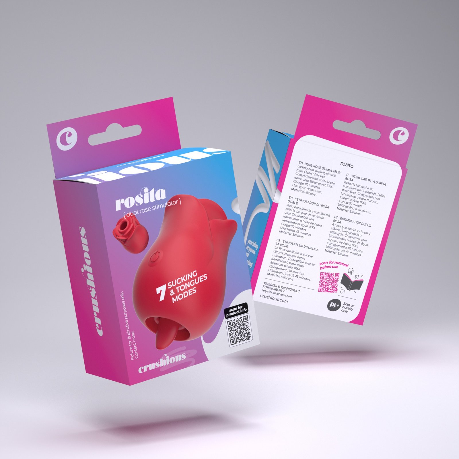 ROSITA ESTIMULADOR CLITORIANO COM LÍNGUA CRUSHIOUS 10 ROSITA ESTIMULADOR CLITORIANO COM LÍNGUA CRUSHIOUS - Image 10