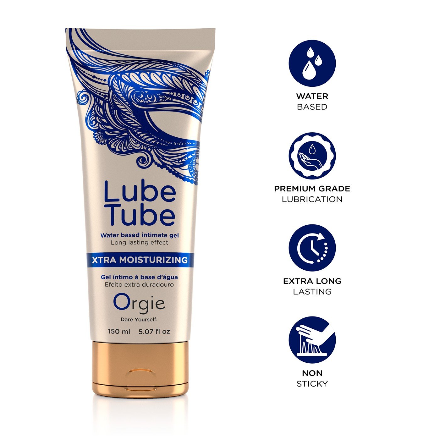 LUBRIFICANTE À BASE DE ÁGUA XTRA MOISTURIZING LUBE TUBE 150ML ORGIE 7 LUBRIFICANTE À BASE DE ÁGUA XTRA MOISTURIZING LUBE TUBE 150ML ORGIE - Image 7