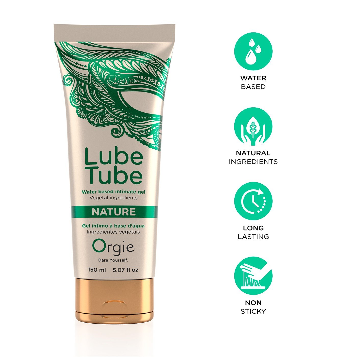 LUBRIFICANTE À BASE DE ÁGUA NATURE LUBE TUBE 150ML ORGIE 7 LUBRIFICANTE À BASE DE ÁGUA NATURE LUBE TUBE 150ML ORGIE - Image 7