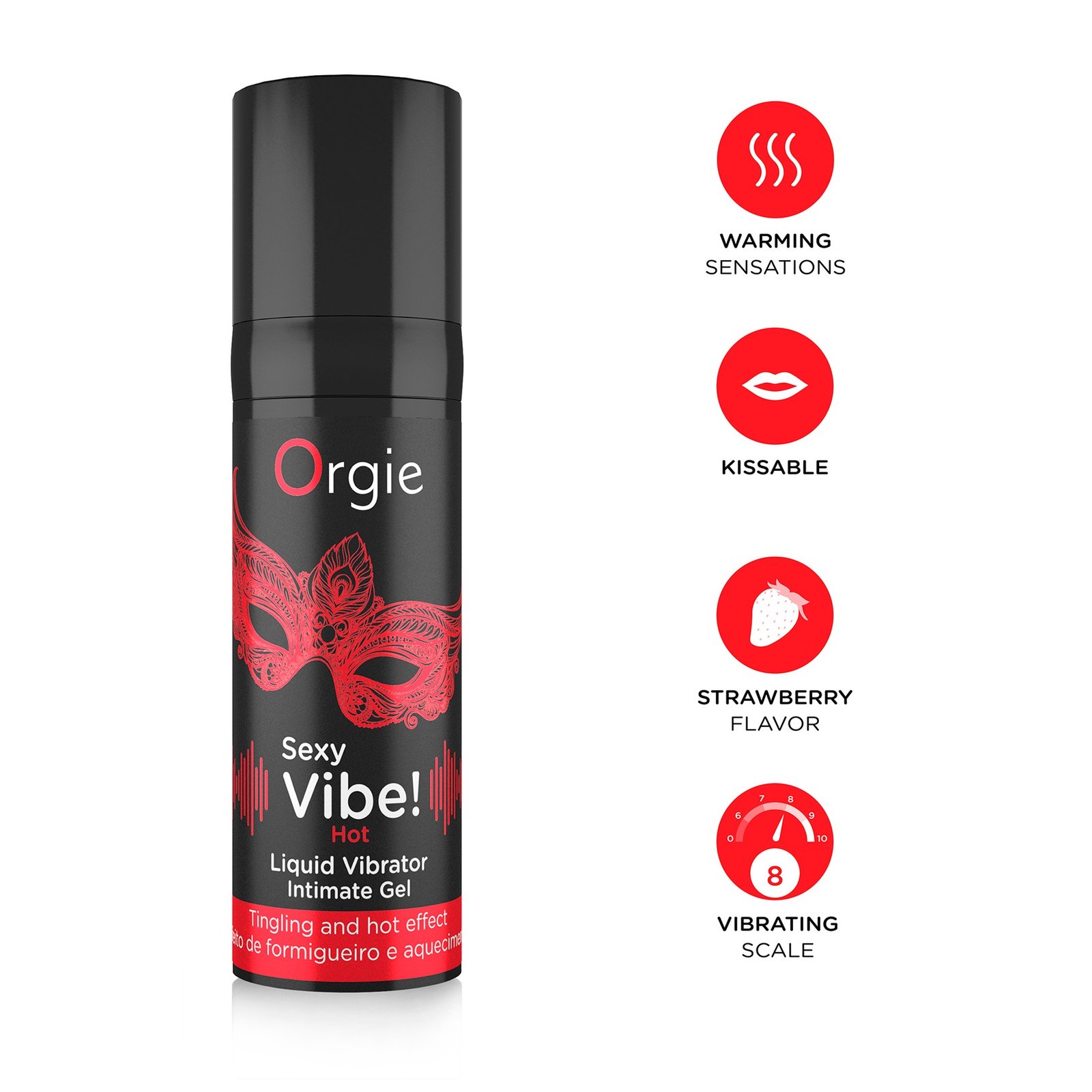 GEL COM VIBRAÇÃO E COM EFEITO DE AQUECIMENTO SEXY VIBE 15ML ORGIE 5 GEL COM VIBRAÇÃO E COM EFEITO DE AQUECIMENTO SEXY VIBE 15ML ORGIE - Image 5