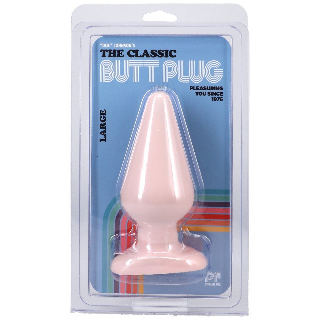 PLUG ANAL DOC JOHNSON CLASSIC BUTT PLUG FLESH LARGE 7 PLUG ANAL DOC JOHNSON CLASSIC BUTT PLUG FLESH LARGE