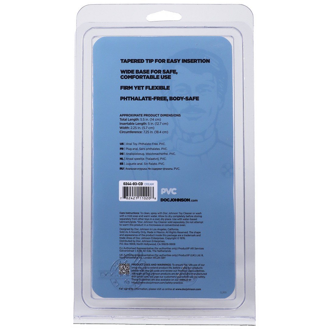 PLUG ANAL DOC JOHNSON CLASSIC BUTT PLUG FLESH LARGE 3 PLUG ANAL DOC JOHNSON CLASSIC BUTT PLUG FLESH LARGE - Image 3