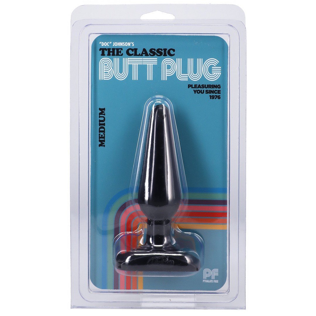 PLUG ANAL DOC JOHNSON CLASSIC BUTT PLUG PRETO MEDIUM 11 PLUG ANAL DOC JOHNSON CLASSIC BUTT PLUG PRETO MEDIUM