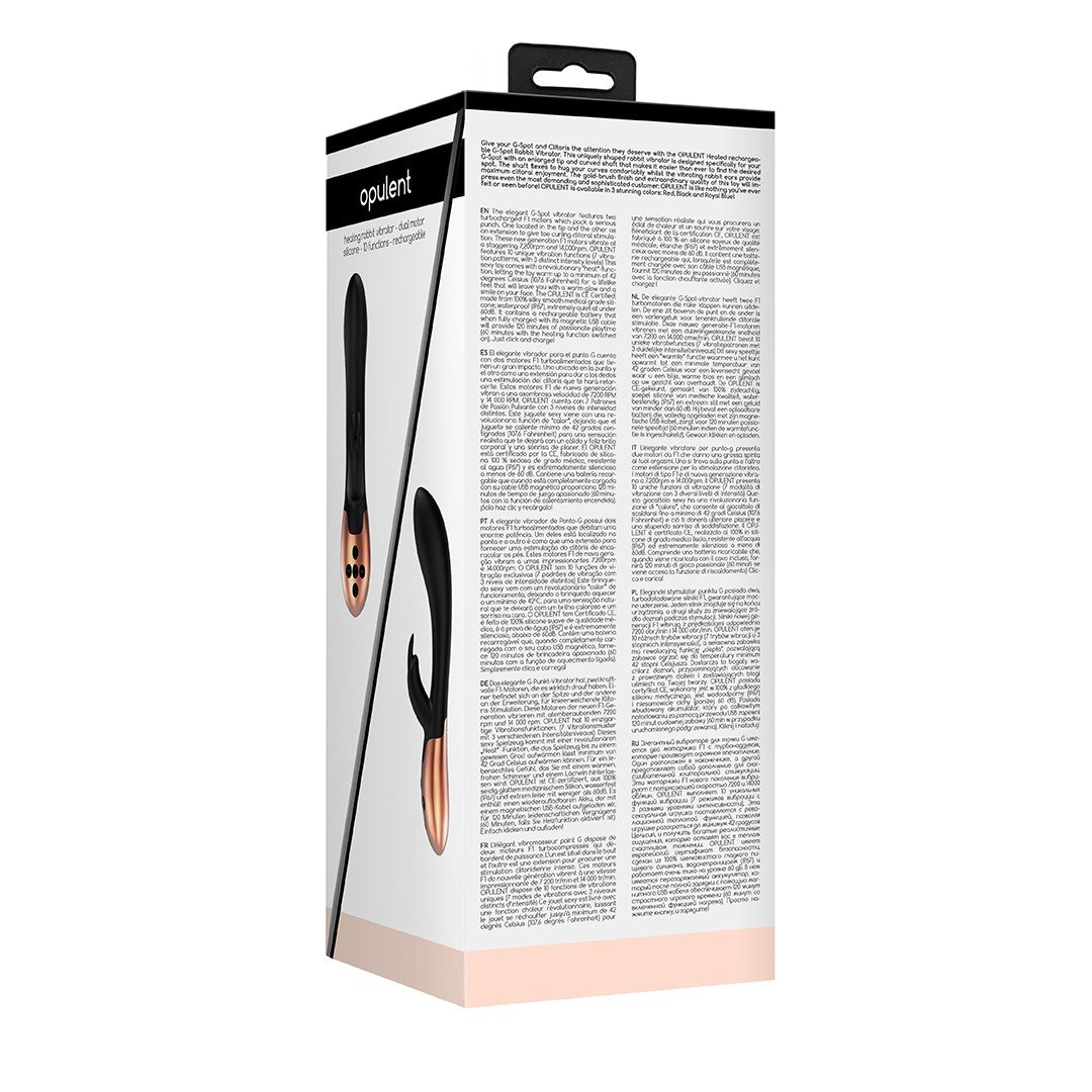 VIBRADOR COM AQUECIMENTO RECARREGÁVEL OPULENT ELEGANCE PRETO - Image 5